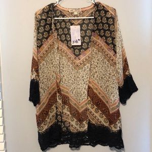 Adorable patterned kimono